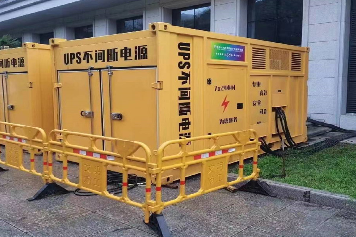 项城发电机租赁施工现场